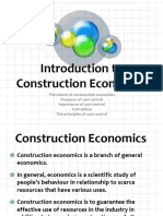  Construction Economics