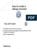 How To Code A Walking Monster