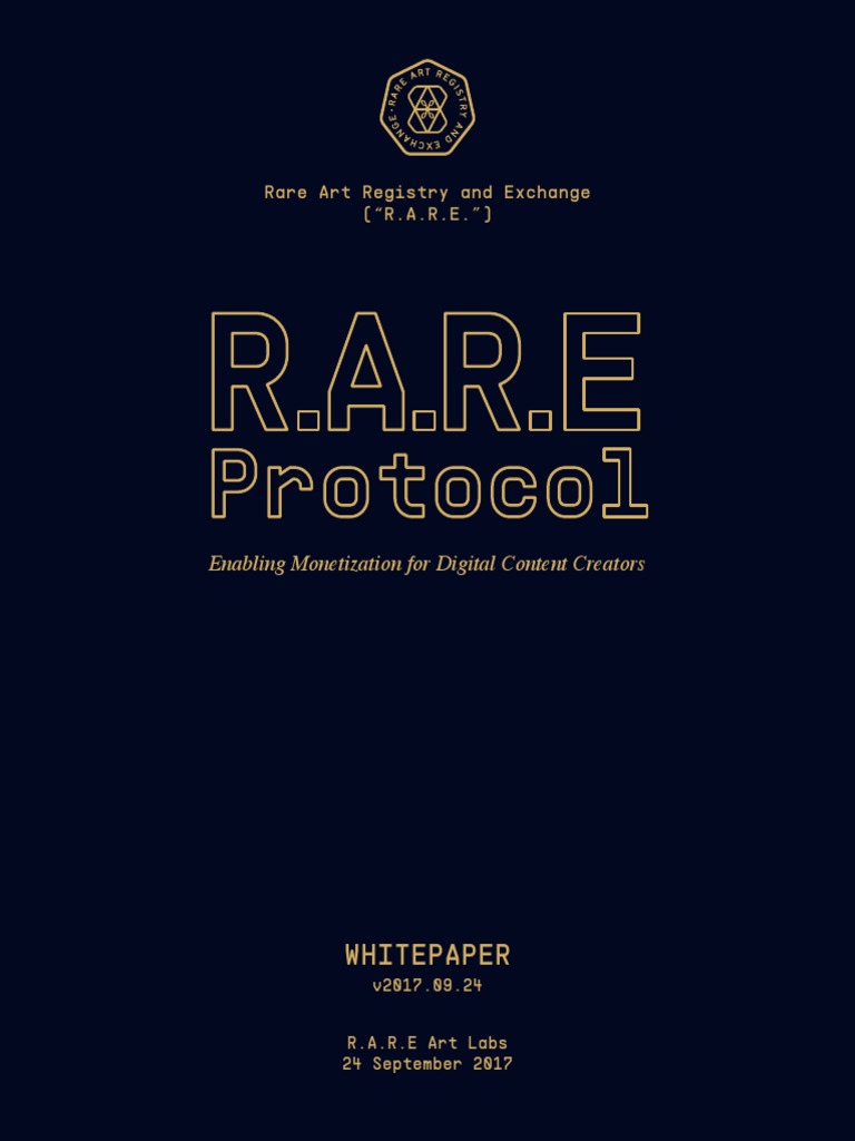 Whitepaper: Rare Art Registry and Exchange (