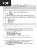 Electrical Engineering Question Bank: Chapter3:Transformer