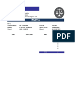 Legal Invoice Template