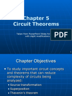 Circuit Theorems: Taken From Powerpoint Slides For 172212 With Slight Modifications
