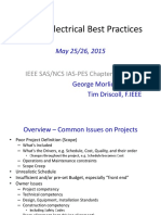 Project Electrical Best Practices: IEEE SAS/NCS IAS-PES Chapter Seminar