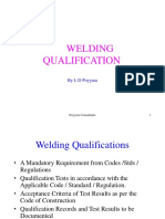 Welding Qualification: by L D Poyyara