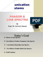 Communication Systems: Phasor & Line Spectra