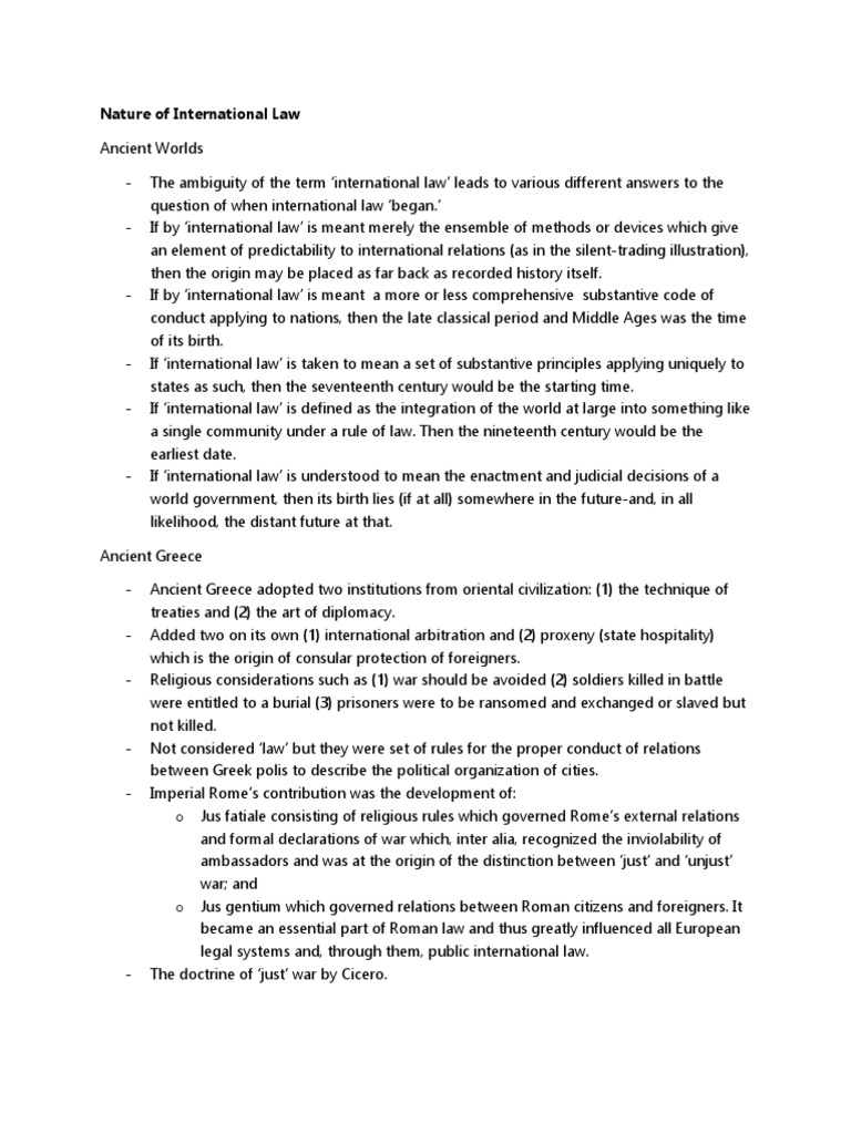 History and Evolution of International Law | PDF | International Law ...