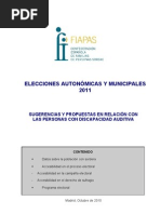 Propuestas Elecciones Autonómicas y municipales 2011