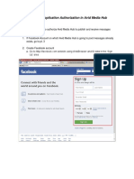 Facebook Application Authorization in Avid Media Hub