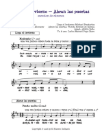 Llega El Invierno - Abran Las Puertas (CANON) - Partitura Completa