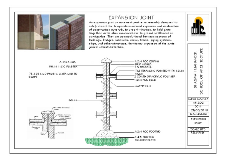 Expansion Joint Sheet Structural Engineering Building Technology