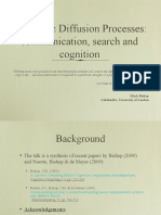 Stochastic Diffusion Processes: Communication, Search and Cognition