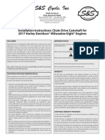 S&S Cycle, Inc: Installation Instructions: Chain Drive Camshaft For 2017 Harley-Davidson® Milwaukee Eight® Engines