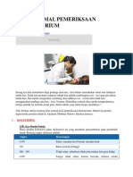 Nilai Normal Pemeriksaan Laboratorium