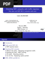 Attacking WiFi With Traffic Injection Cedric Blancher