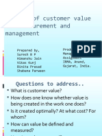 Concept of Customer Value Its Measurement and Management