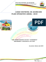 Municipalidad Distrital de Asuncion Plan Operativo Anual-2019