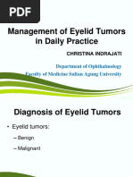 Management of Eyelid Tumors in Daily Practice: Department of Ophthalmology Faculty of Medicine Sultan Agung University