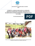 Informe de La II Misión de Verificación de Fdim
