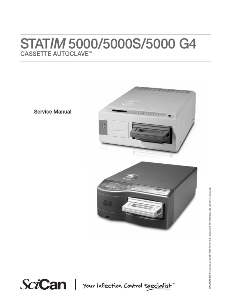 Statim 5000 5000S 5000 G4 Service Manual | PDF | Boiler | Electrical ...