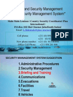 Safety and Security Management "Field Security Management System"