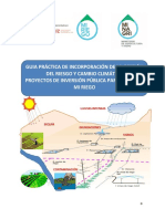Guia Práctica de Incorporación de La Gestión Del Riesgo y Cambio Climático Proyectos de Inversión Pública para El Fondo Mi Riego PDF