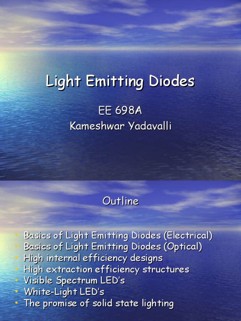 LED Properties and Efficiency Overview | PDF | Light Emitting Diode | Diode
