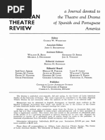 Latin A Journal Devoted To Americanthetheatreanddrama Theatre of Spanish and Portuguese Review America