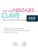 Aprendizajes clave de matemáticas en educación básica