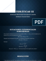 Ecuaciones Diferenciales Homogéneas y Exactas