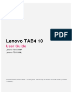 Lenovo TAB4 10: User Guide