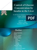 Control of Glucose Concentration by Insulin in The Liver