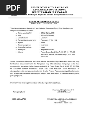 Surat Keterangan Usahadocx