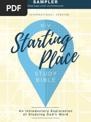 NIV Starting Place Bible Sampler