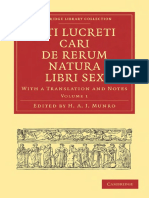 (Cambridge Library Collection - Classics 1) Edited and Translated by_ H. A. J. Munro-Titi Lucreti Cari De Rerum Natura Libri Sex, Volume 1_ With a Translation and Notes (Cambridge Library Collecti.pdf