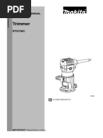 Makita 3703 Laminate Trimmer Instruction Manual