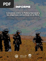Convenios entre la PNP y empresas extractivas
