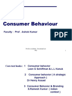 Consumer Behaviour: Faculty: Prof - Ashok Kumar
