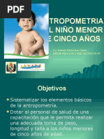 ANTROPOMETRIA DEL NIÑO MENOR DE CINCO AÑOS