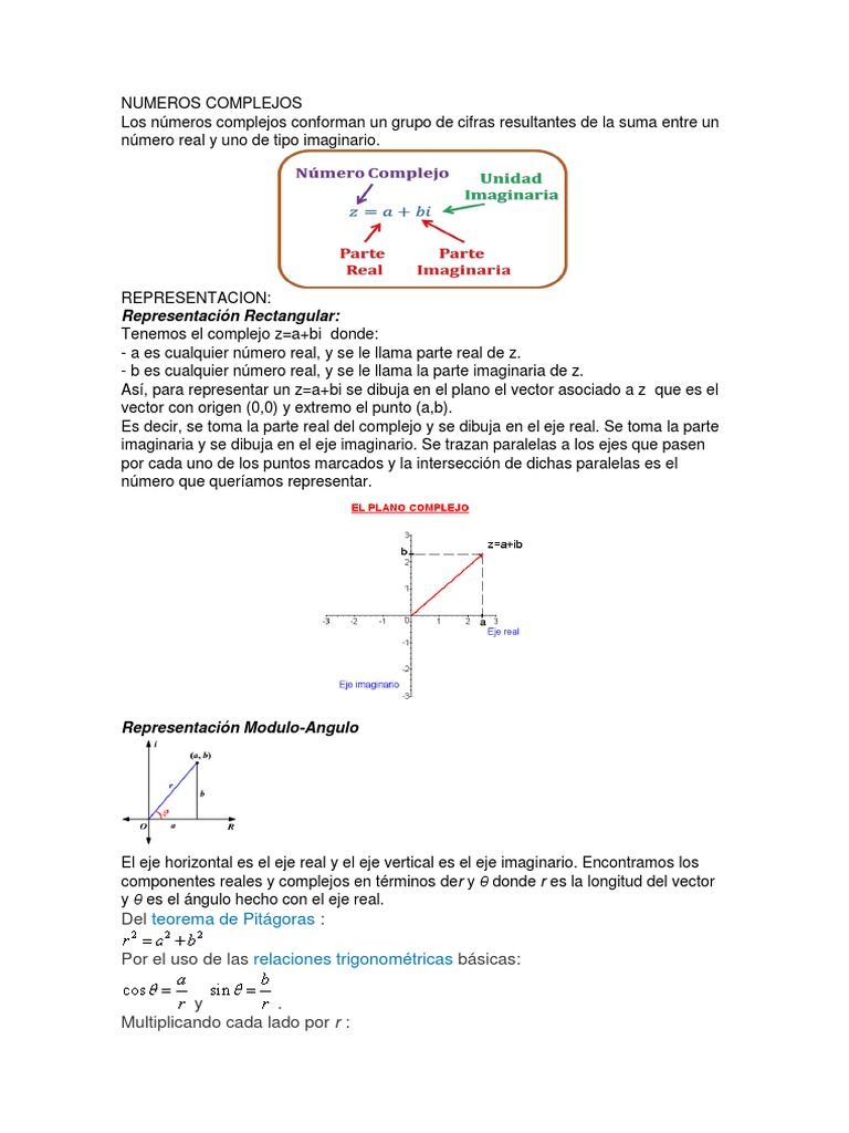 Representacion Rectangular Teorema De Pitagoras Relaciones