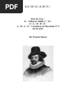 Peça de Arq.'. Francis Bacon - Ir.'. Gilberto Mahle a.'.M.'.