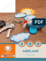 Airplane: Crochet Keychain Free Pattern