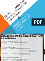 Keragaman dan pengelompokan ilmu pengetahuan