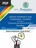 O Processo de Leitura de Textos Filosóficos