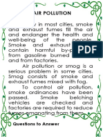 Air Pollution: Questions To Answer