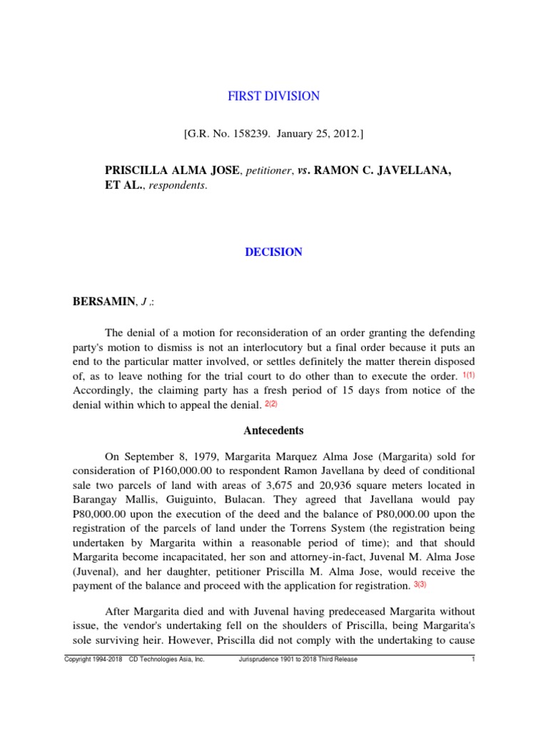 Priscilla alma jose v ramon c javellana et al g r no 158239