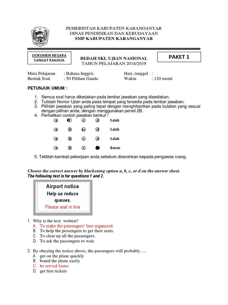 Soal Latihan Ujian Smp Docx Elephant Nature