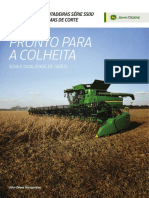Configurações e ajustes para colheita de soja nas colheitadeiras S500 e S600