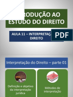 Aula 11 - Interpretação Do Direito (Parte 01)