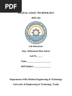 Digital Logic Technology: Engr. Muhammad Shan Saleem