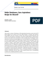 Dollar Dominance, Euro Aspirations: Recipe For Discord?: JCMS 2009 Volume 47. Number 4. Pp. 741-766